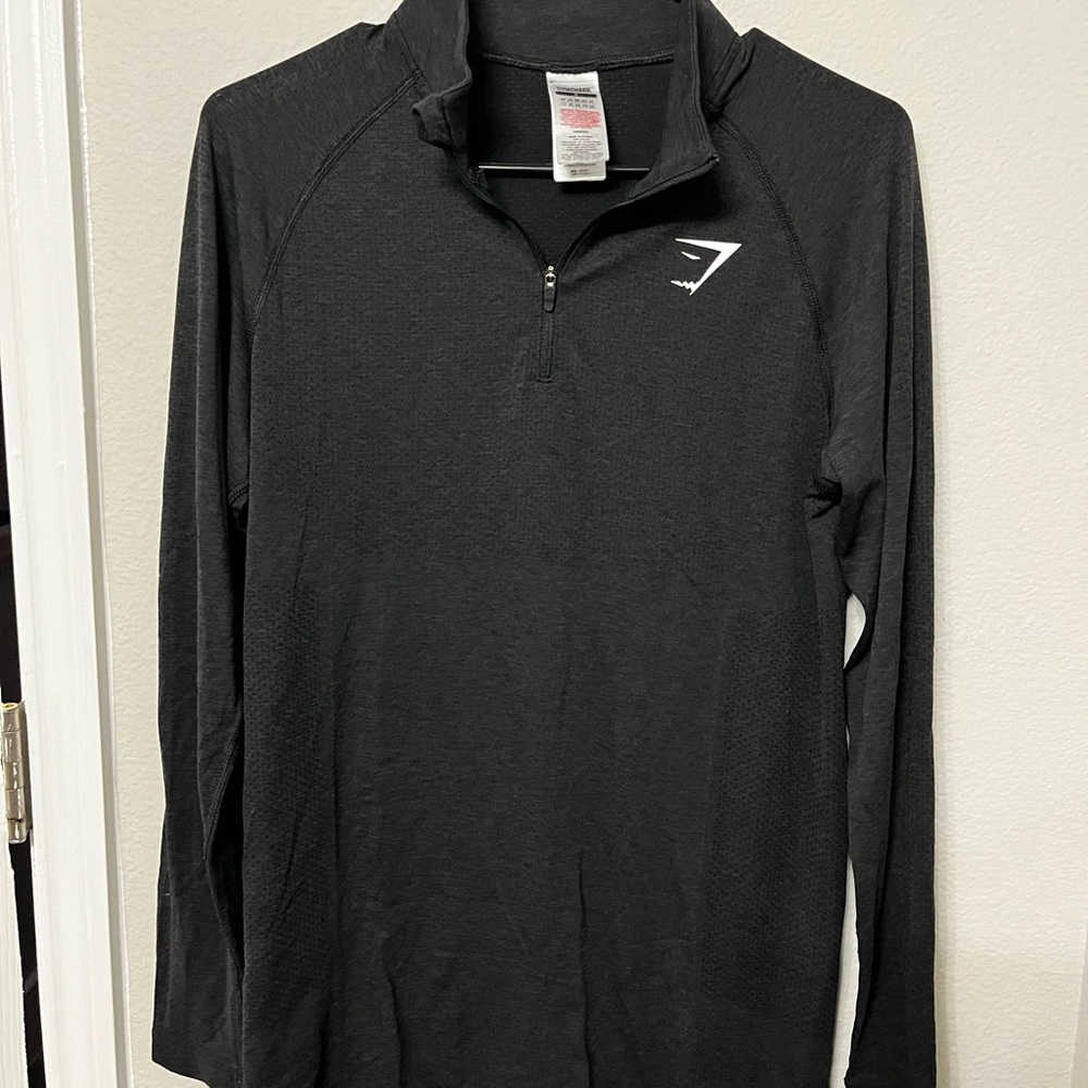 Gymshark Black Quarter-Zip Pullover